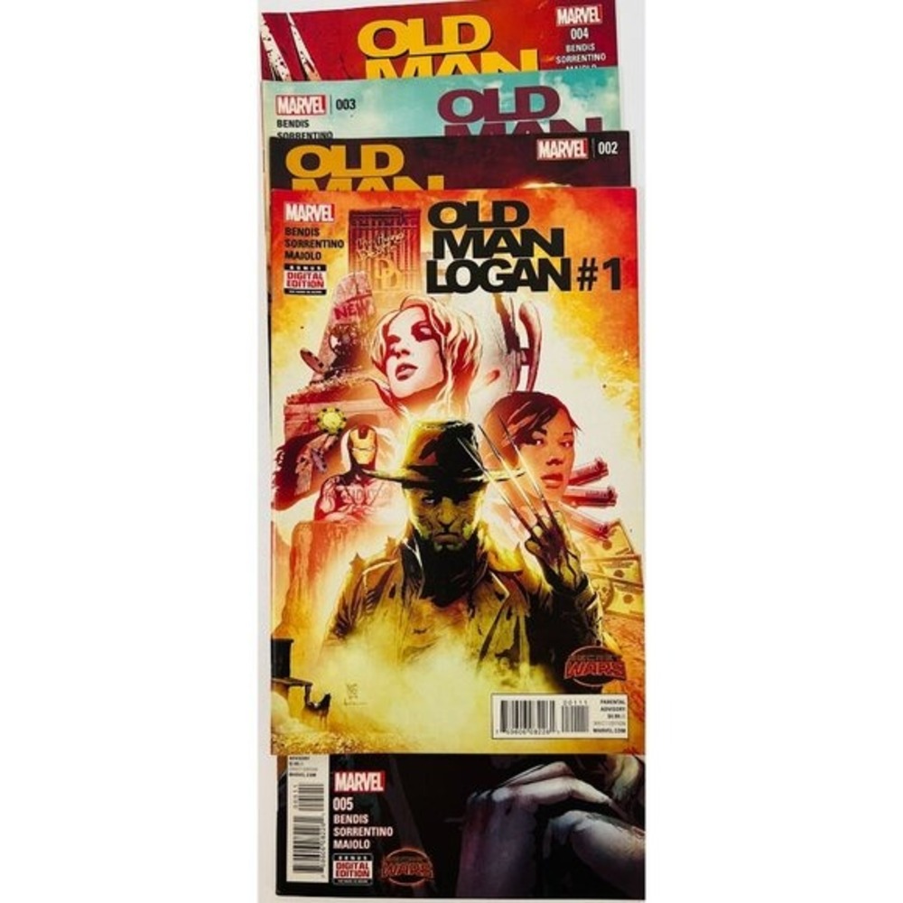 Old Man Logan‎ 1-5 Comic Set Bendis Sorrentino Maiolo Digital Edition Marvel